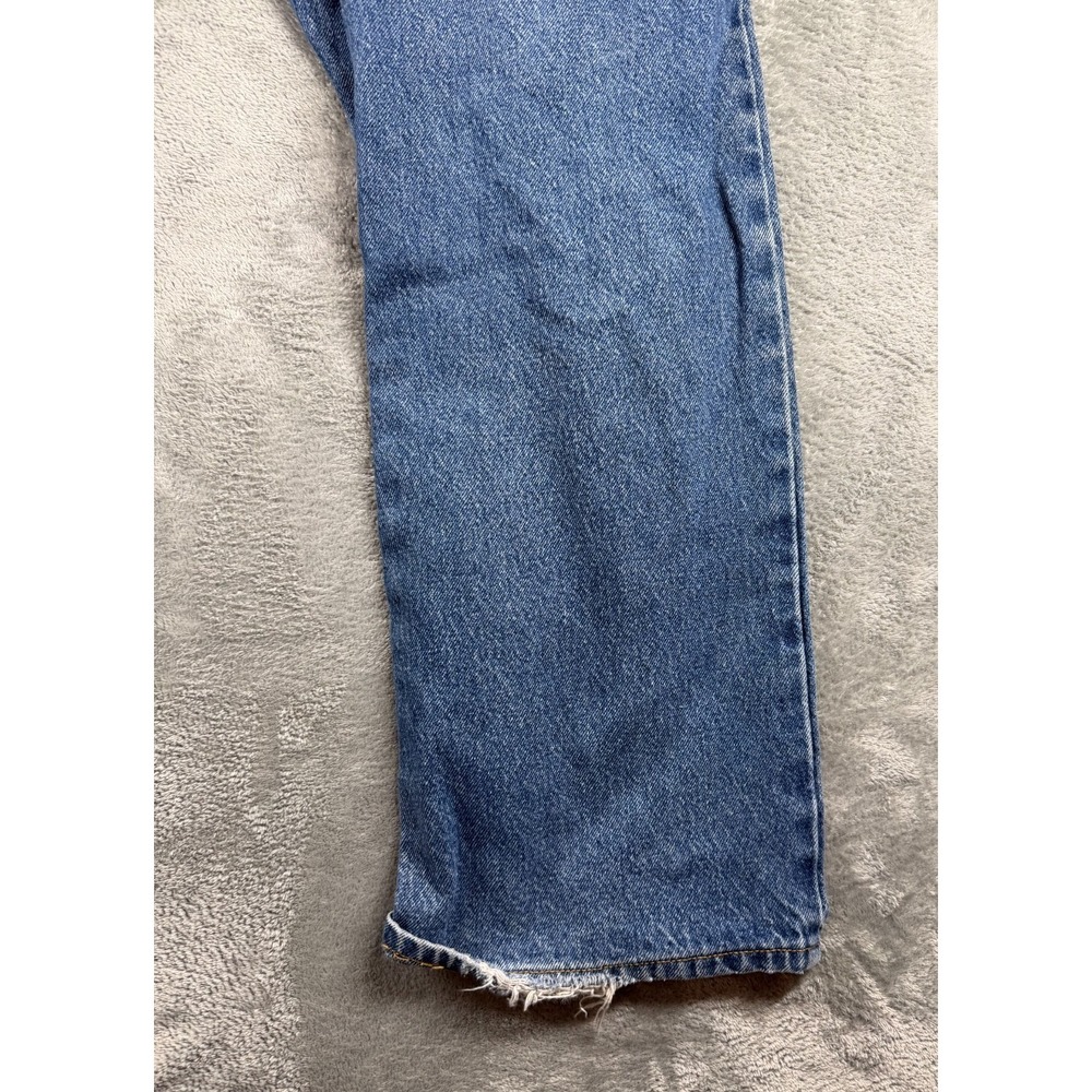 Vtg Levi's 517 USA Boot Cut Jeans 38x29 Distressed Fade - Picture 14 of 16